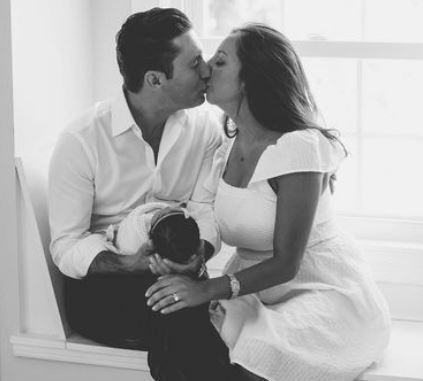 Ella Tejera with her parents Dax Tejera and Veronica